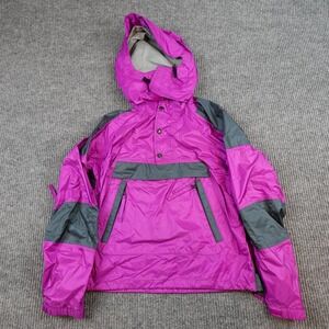 Vintage North Face Anorak Jacket Womens XS Purple Hooded Pullover Outdoor